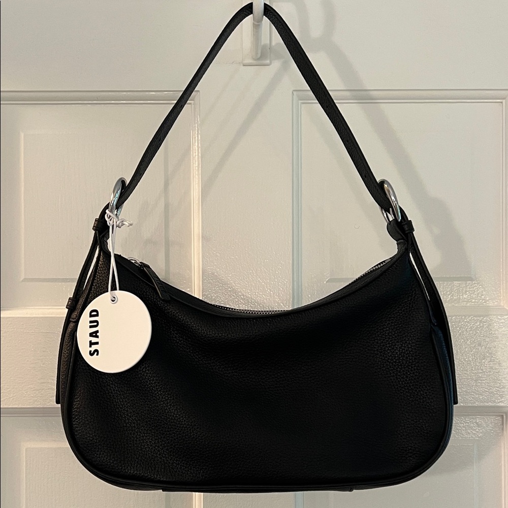 Staud Pine Shoulder Bag - Black Leather